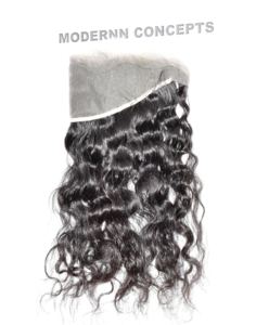 Cabello humano natural ondulado 13*4 natural de la Virgen del visón crudo indio que teje el paquete barato al por mayor - Product Image 2