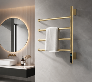Toallero Eléctrico Inteligente Giratorio <span class=keywords><strong>de</strong></span> Acero Inoxidable y Fibra <span class=keywords><strong>de</strong></span> Carbono, <span class=keywords><strong>Secador</strong></span> <span class=keywords><strong>de</strong></span> <span class=keywords><strong>Toallas</strong></span> Calefactado para Baño y Uso Doméstico - Product Image 1