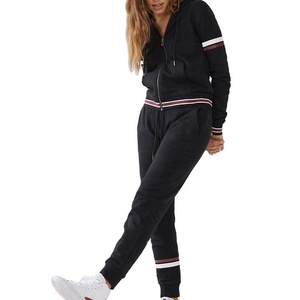 Survêtements de haute qualité pour femmes, avec fermeture éclair intégrale et deux poches, style décontracté et confortable - Product Image 1