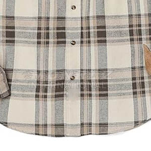 Outdoor Heavyweight 100% Cotton <b>Flannel</b> <b>Shirt</b> with Breathable Feature <b>Men's</b> Long Sleeve Casual <b>Shirt</b> OEM/ODM Services - Product Image 5