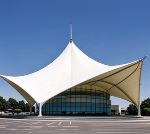 Ngoài trời giải trí thương mại Plaza độ bền kéo dù để che nắng etfe pvdf màng cấu trúc cho nhà để xe giải trí ngoài trời - Product Image 3