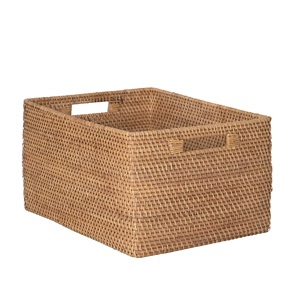 Panier de rangement en rotin forme ronde taille personnalisée panier de luxe haute qualité en gros nouveau panier en rotin - Product Image 6