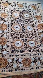 Custom Handmade Suzani Embroidered <b>Quilts</b> Traditional Uzbek <b>Bedspreads</b> & Throws for Home Decor and gifting - Product Image 6