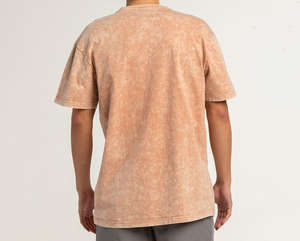 เสื้อยืดคอกลมโอเวอร์ไซส์ผ้าฝ้าย 100% สำหรับผู้ชาย สไตล์จีน พิมพ์ลายดิจิทัล ลวดลายย้อมสีแบบแอซิดวอช  สำหรับใส่ลำลอง - Product Image 2