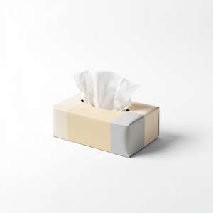 Boîte de mouchoirs en papier 1 pli en pâte de bois vierge avec logo personnalisé, pour usage domestique, papier doux de qualité supérieure, conçu pour la promotion de marque, commandes en gros - Product Image 5