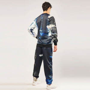 Survêtement imprimé par sublimation sur mesure vestes et pantalons personnalisés sweats à capuche zippés brodés en détresse - Product Image 3