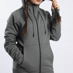 Conjunto de dos piezas personalizado OEM al por mayor para correr color personalizado chaqueta cortavientos chándales para mujer Jersey sólido chándal - Product Image 4