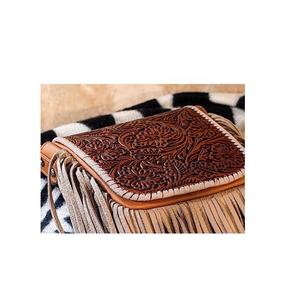 Sac à bandoulière occidental usiné à la main en cuir de vache de style rodéo avec ensemble de glands exportateurs indiens au meilleur prix sac à main - Product Image 2