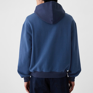 Sweat-shirts d'hiver pour hommes en coton 100% de haute qualité, épais, avec logo personnalisé imprimé et brodé, couleur unie, respirant, délavé à la pierre - Product Image 6