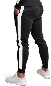 Ensemble de survêtement léger 2-en-1 respirant 100 % coton pour homme avec poches latérales, design uni et logo imprimé sur le devant, idéal pour le printemps - Product Image 4