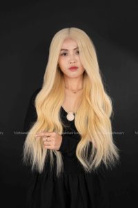 วิกผมเวียดนามแท้ เรมี่ เวอร์จิน ซิงเกิลดอนเนอร์ สีบลอนด์ ลอนสวย เงางาม เรียบลื่นดุจแพรไหม ทุกสี ใช้ได้กับทุกคน - Product Image 3