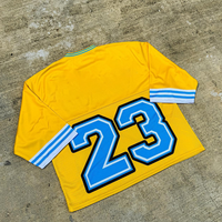 Maillot de baseball athlétique unisexe personnalisé par sublimation à manches courtes imprimé pour l'été avec nom, numéro et logo