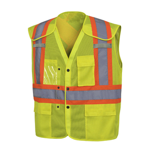 2025 Logo personnalisé poche travail Construction gilet de sécurité vêtements de sécurité personnalisés avec poches Service OEM - Product Image 1
