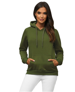 Sweat-shirt à capuche décontracté pour femme, style uni, cordon de serrage, style d'hiver, manches longues, confortable - Product Image 6