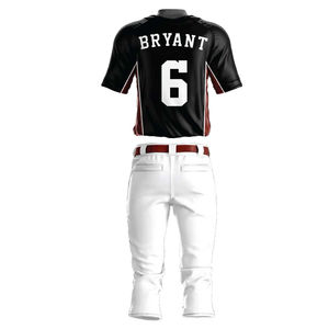 Own Sublimation Team Name Logo High Quality <b>Men</b> Sleeveless Baseball Uniform Breathable Baseball Jersey/Pant Sets - Product Image 3