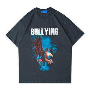 Vêtements pour hommes T-shirt pour hommes Couleur noire 100% coton de haute qualité T-shirts de qualité supérieure personnalisés surdimensionnés personnalisables - Product Image 3