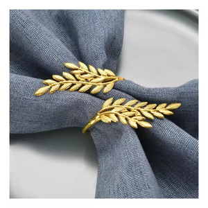 Rond de serviette doré de qualité supérieure Rond de serviette de cuisine de forme ronde de taille personnalisée au meilleur prix - Product Image 3