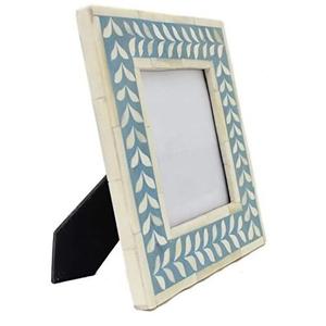 Beau cadre photo en bois incrusté d'os fabriqué à la main et personnalisé de l'Inde, meilleure qualité pour la décoration intérieure avec logo personnalisé - Product Image 1