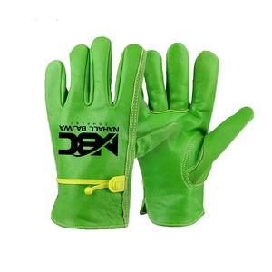 Winter Waterproof Driver & Motorcycle Safety Gloves Leather with <b>Fleece</b> <b>Liner</b> Work Gloves for Weather Protection - Product Image 1