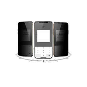 Protection d'écran en verre trempé 5D pour iPhone 15 Pro Max - Protection anti-espionnage et anti-choc de qualité supérieure Davin's, couverture intégrale - Product Image 3