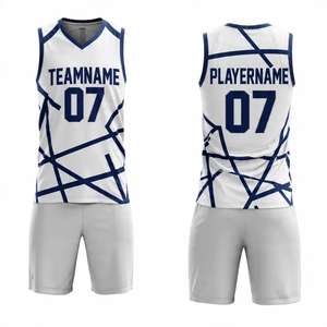 Maillots de basketball personnalisés en gros pour hommes, style rétro, avec broderie en twill, tenues de basketball vintage, ensembles d'uniformes de basketball en mesh - Product Image 4