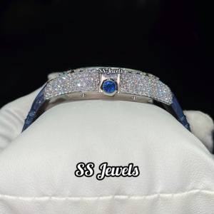 Custom Made Unisex Luxury Business Fashion Square <b>Watch</b> Stainless Steel Strap VVS Moissanite <b>White</b> Diamond Dial Roman Numerals - Product Image 6