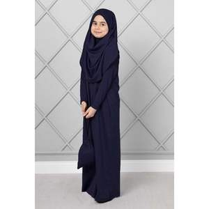 Hijab bleu marine robe de prière pour enfants vêtements de sécurité - Product Image 1