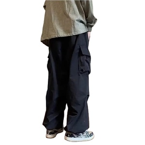 New Men's Overalls Multi-Pocket American Hiphop <b>Pants</b> Men's Ins High Street Spring And Autumn Bunched Foot Assault <b>Pants</b> - Product Image 5