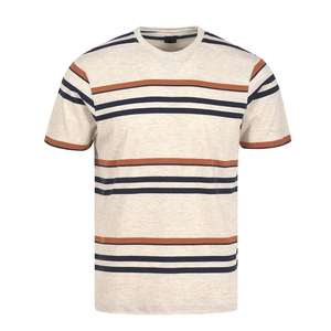 เสื้อยืดคอกลมแขนสั้นสำหรับผู้ชายเสื้อยืดผ้าฝ้ายแบบเย็บติดแนวสตรีทเสื้อยืด2025สีทึบคอกลมออกแบบโลโก้ได้ตามต้องการ - Product Image 4