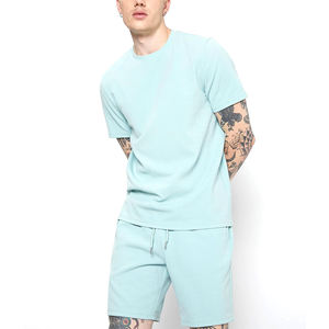 Conjunto deportivo de 2 piezas de verano para hombre, venta al por mayor, camisetas de manga corta, pantalones cortos informales de algodón transpirable, venta al por mayor, conjunto de camisetas con estilo para hombre - Product Image 5