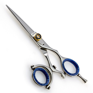 Ciseaux de barbier en acier inoxydable avec lame de rasoir pivotante pour la coupe de cheveux - Product Image 2