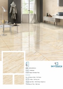 Carrelage de sol en porcelaine vitrifiée brun clair revêtement de sol design maison 60x60 carrelage indien en porcelaine fabriqué en Inde - Product Image 3