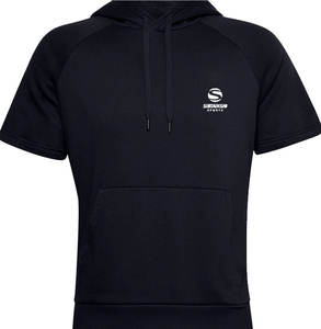 Pull à fermeture éclair Sweat à capuche à manches courtes d'entraînement décontracté Slim Fit Sweat à capuche zippé léger à manches courtes avec poche Kanga - Product Image 5