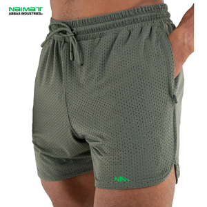Venta al por mayor sólido en blanco impreso playa pantalones cortos de baño Fitness verano OEM poliéster tejido transpirable secado rápido negro Boardshorts nadar - Product Image 1