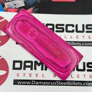 Par de Escamas para Mango de Cuchillo en Rosa Intenso, Madera Laminada en Rosa Fucsia Vibrante, Resina, 2 Piezas, para Fabricación de Cuchillos Personalizados - Product Image 6