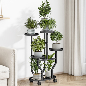 <span class=keywords><strong>Soporte</strong></span> <span class=keywords><strong>para</strong></span> <span class=keywords><strong>Macetas</strong></span> de Hierro Forjado Creativo, Moderno y Sencillo, <span class=keywords><strong>Soporte</strong></span> Metálico <span class=keywords><strong>para</strong></span> Plantas con Ruedas <span class=keywords><strong>para</strong></span> Exteriores y Sala de Estar - Product Image 2