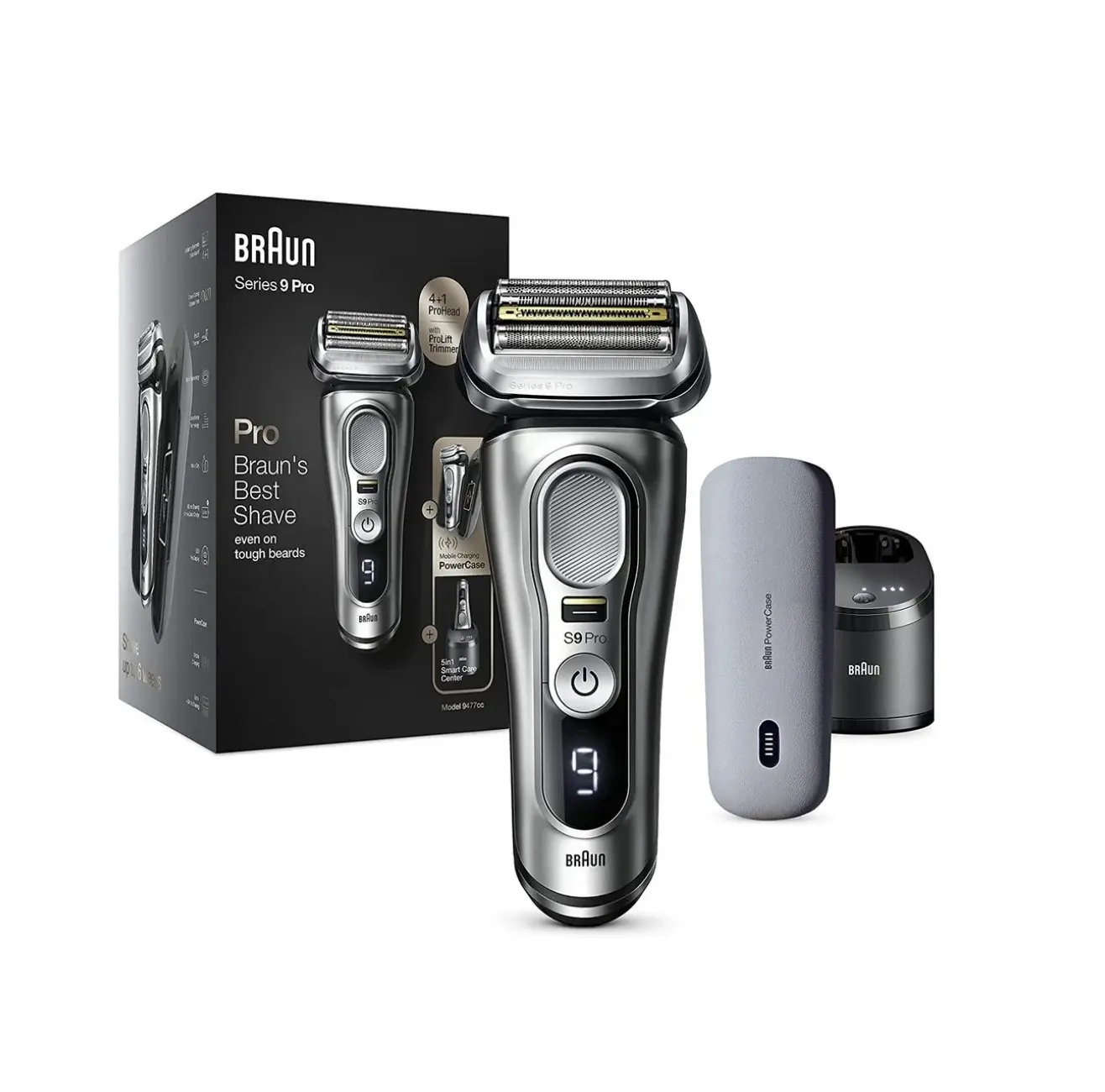 Braun Series 7 360 Flex Head Electric Shaver with Beard Trimmer for Men, Rechargeable, Wet & Dry with Charging Stand Travel Case