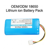 Baterai Lithium Ion 18650 2S1P 7.4V 2200mAh Kustomisasi Paket Baterai Li-ion 18650 3.7V 11.1V 14.8V 16.8V 24V 12V untuk Elektronik