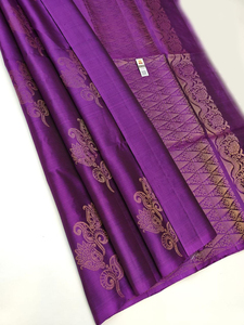 Sari de fête pour femmes FABZONE FSJ en soie Kanchivaram Pethani et nylon - Product Image 3