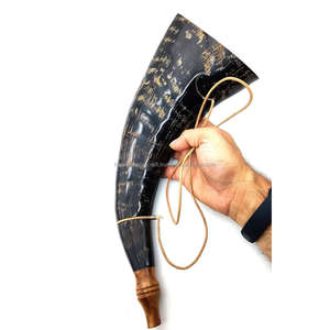 Venta caliente de Shofar de cuerno de carnero natural para soplar y propósito religioso Shofar Kosher de tamaño personalizado Cuerno de Israel Kudu pulido - Product Image 1