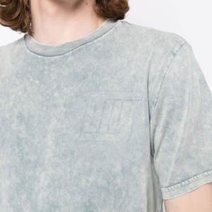 เสื้อยืดโอเวอร์ไซส์ทรงหลวมสไตล์โมเดิร์นสำหรับผู้ชาย ลวดลายฟอกสี เหมาะสำหรับแฟชั่นสตรีทและการสวมใส่ในชีวิตประจำวัน - Product Image 5