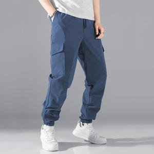 OEM custom logo embroidery printed design multi-pocket <b>cuffed</b> <b>trousers</b> for <b>men</b> slim in spring and autumn large size <b>trousers</b> - Product Image 5