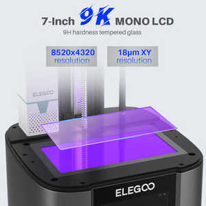 Impresora 3D de Resina ELEGOO Mars 4 Ultra 9K para Laboratorio, Joyería, Industria Dental, Automática, Nueva y Usada, Compatible con PLA - Product Image 4