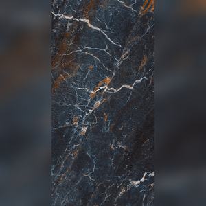 Carrelage Céramique Effet Marbre Noir Premium, Veining Gris Foncé, Résistant à l'Usure, Antidérapant, Revêtement de Sol Grand Format, Matériau de Construction - Product Image 3