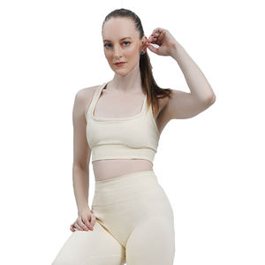 Soutien-gorge de sport d'été de haute qualité pour femmes Logo personnalisé impression Sexy rembourré Fitness Gym porter respirant XS Yoga soutien-gorge de sport grande taille - Product Image 1