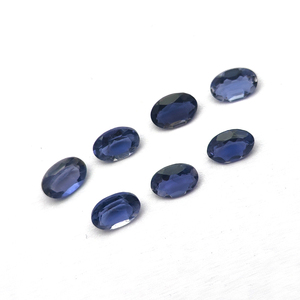 Iolite naturelle 6x4mm facette ovale 0.4 cts Iroc ventes haute qualité iolite bleue pierres précieuses en vrac fabricant et grossiste - Product Image 2