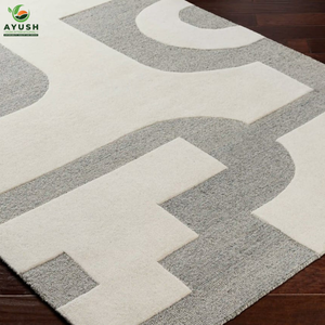 Tapis antidérapant écologique en laine, rembourré et fait main, pour chambre à coucher et salon - Product Image 3