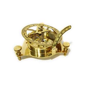 Brújula Náutica de Latón Explorer, Instrumento de Dirección Marítima Listo para la Aventura, Equipo de Viaje - Product Image 1