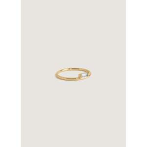 Modern Fashionable Mother's Diamond <b>Ring</b> Rose and <b>Gold</b> Plated Bezel <b>Set</b> Engagement <b>Ring</b> Trendy Inlay Styling - Product Image 3