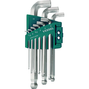 Llave de punta de bola Stubby (tipo corto) Juego de 9 piezas - Product Image 1